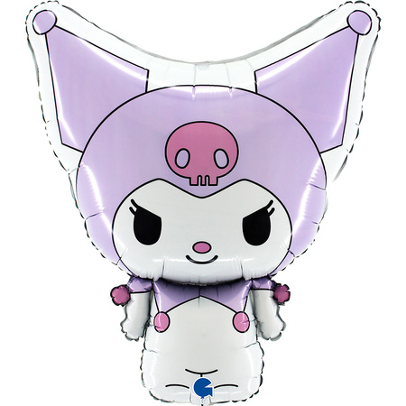 Hello Kitty Kuromi Folienballon, Lila, 49x56 cm, Grabo