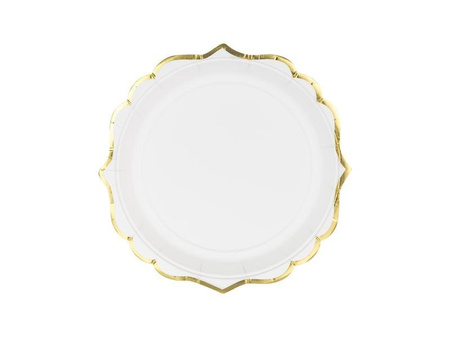 Plates, white, 18.5 cm (1 op. / 6 pcs.)