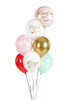 Love you mom latex balloons Mother's Day, flowers 30 cm, 6 pcs