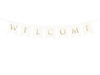 Banner and the Welcome, white, 15 x 95 cm