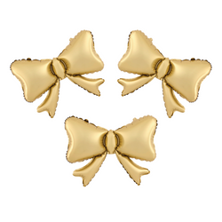 Foil Balloon Bows gold 55 x 42cm 3pcs