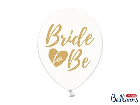 Balloons 30cm Bride to be Crystal Clear Transparent (1 op. / 6 pcs.)