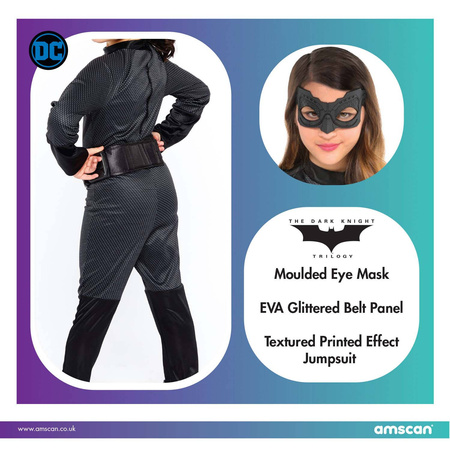 Kostüm, Catwoman Verkleidungskostüm 8-10 Jahre alt
