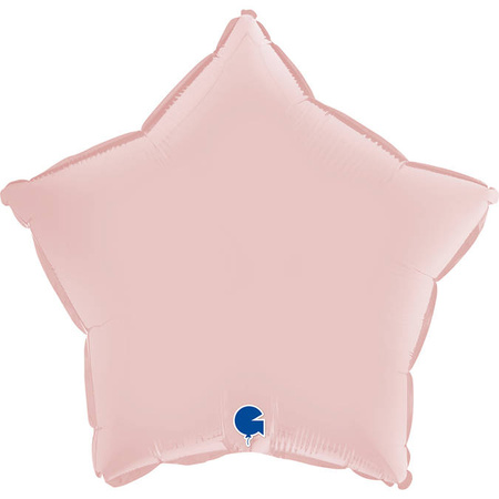 Folienballon - Satin Pastell Rosa Stern 46 cm, Grabo