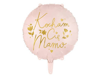 Ich liebe dich Mummy Folienballon, rosa 45 cm