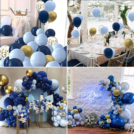 Night Blue balloon garland set, 116 pcs.