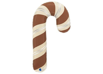 Folienballon Zuckerstange Chocolate 89 cm