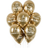 Zum Geburtstag gold verchromte Geburtstagsballons, 30cm, 50 Stk.