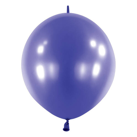 Balloons latex, Decorator Metallic E-Link Navy Flag Blue, 15cm, 100 pcs