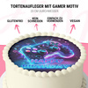 Gaming Controller Cake Topper Wafer Paper 20 cm Premium, vegan, gluten-free, pre-cut