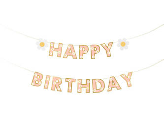 Happy Birthday banner, 200x14.5 cm
