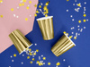 Cups, gold, 220ml 6 pcs.