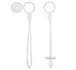 Ballonschlaufe Transparent 100Stk