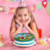Safari cake topper edible wafer round 20 cm premium, vegan, gluten-free, cut