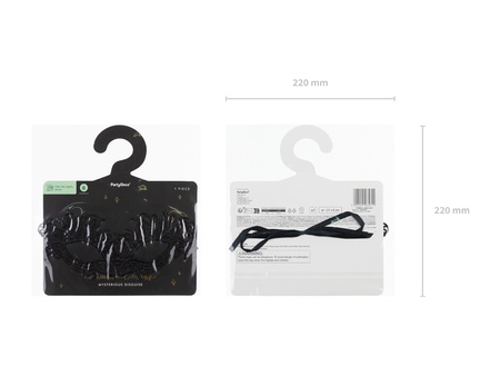 Carnival mask lace black 21x8cm