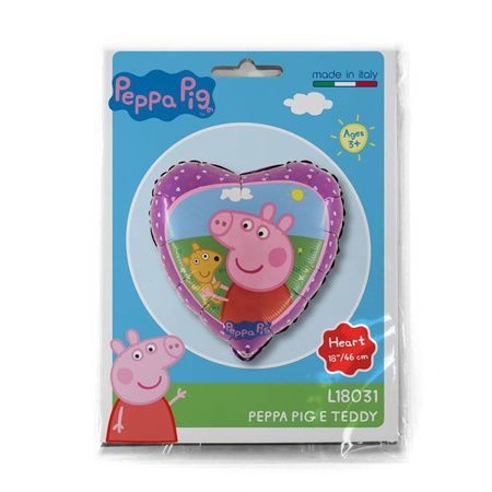 Balloon Foil Heart Pig Pokpa Pink, 46cm