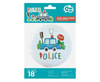 Polizei Folienballon, Polizei - 45 cm