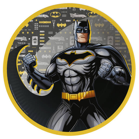 Batman paper plates 23 cm, 8 pcs.