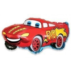 Folienballon lächelndes Auto - Hot Wheels 82 cm Rot