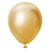 Latex Balloons Mirror Gold, 13cm, 100 pcs.