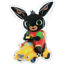 Folienballon Hase Bing and Talkie Taxi, 79cm