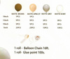 Latte balloon garland, 124 pcs.