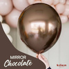 Latex Balloons Mirror Chocolate, 45cm, 1 pcs.