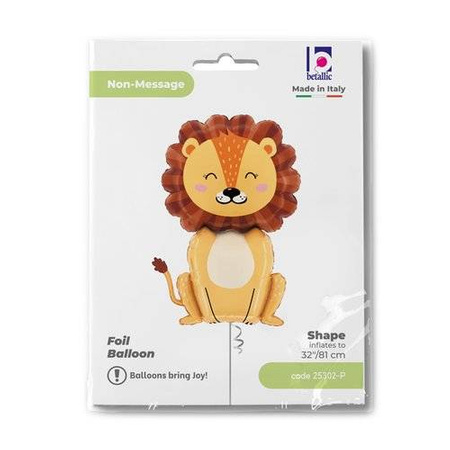 Foil Balloon Lion, Jungle Safari 81cm