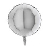 Foil balloon, round, silver, 46 cm, Grabo