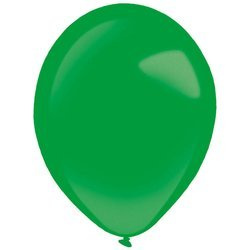 Grüne Latexballons, Decorator Metallic Festive Green, 35cm, 50 Stk.