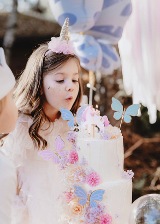 Unicorn Birthday Candle Colour Mix 9 cm