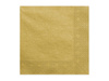 Dreischichtige Servietten, metallisiertes Gold, 33x33cm (1 Pk. / 20 Stk.)