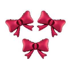 Folienballon Schleifen rot 55 x 42cm 3Stk