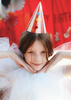 Party Hats with Pom-Poms, 16 cm, 6 pcs