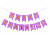 Girland - HAPPY BIRTHDAY-Banner, fuchsia holo