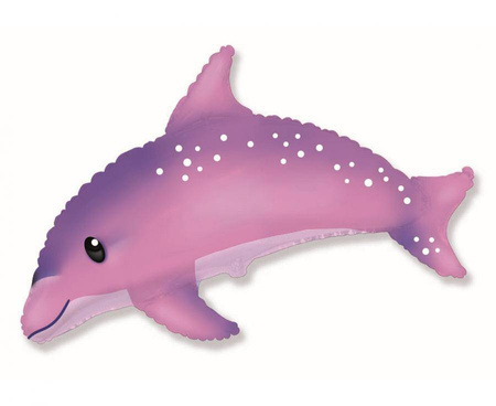 Foil balloon Sweet Dolphin, pink- 70cm