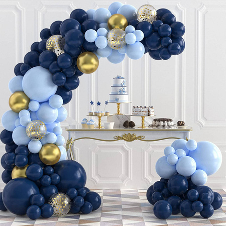 Night Blue balloon garland set, 116 pcs.