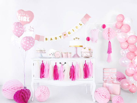 Foil balloon Heart Pink - It's a girl, 45cm