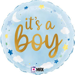 Folienballon - Blau It's A Boy 46 cm