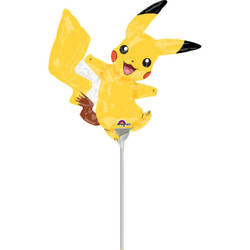 Folienballon Pikachu am Stiel 30 cm