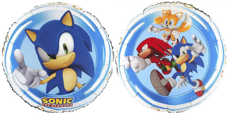 Round Sonic foil balloon 46 cm