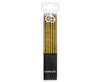 Birthday candles Gold Platinum, 14.5 cm, 6 pcs