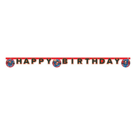 Paper banner Superman Krypton "Happy Birthday"