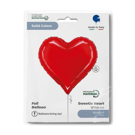 Folienballon - Rotes Herz 46cm, Sweetie Heart, Grabo
