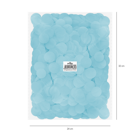 Paper confetti for balloons - blue, 500g