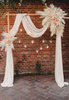 Artificial pampas grass, 10x45 cm, light cream