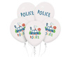 Polizei-Latexballons 5 Stück 30 cm