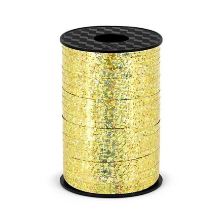 Kunststoffband, holografisches Gold, 5mm / 225m