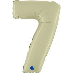 Folienballon Nummer 7, Olive Satin, 66 cm Grabo