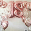 Foil balloons set of 18 digits Birthday Rose Gold rose gold, 86cm